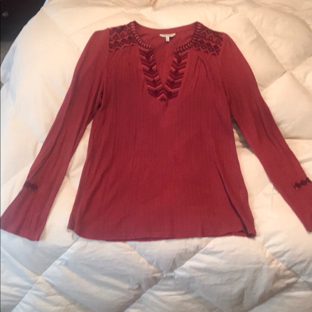 NWOT Lucky Brand split neck tunic